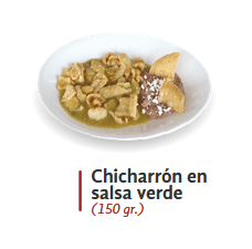 Chicharrón en salsa verde